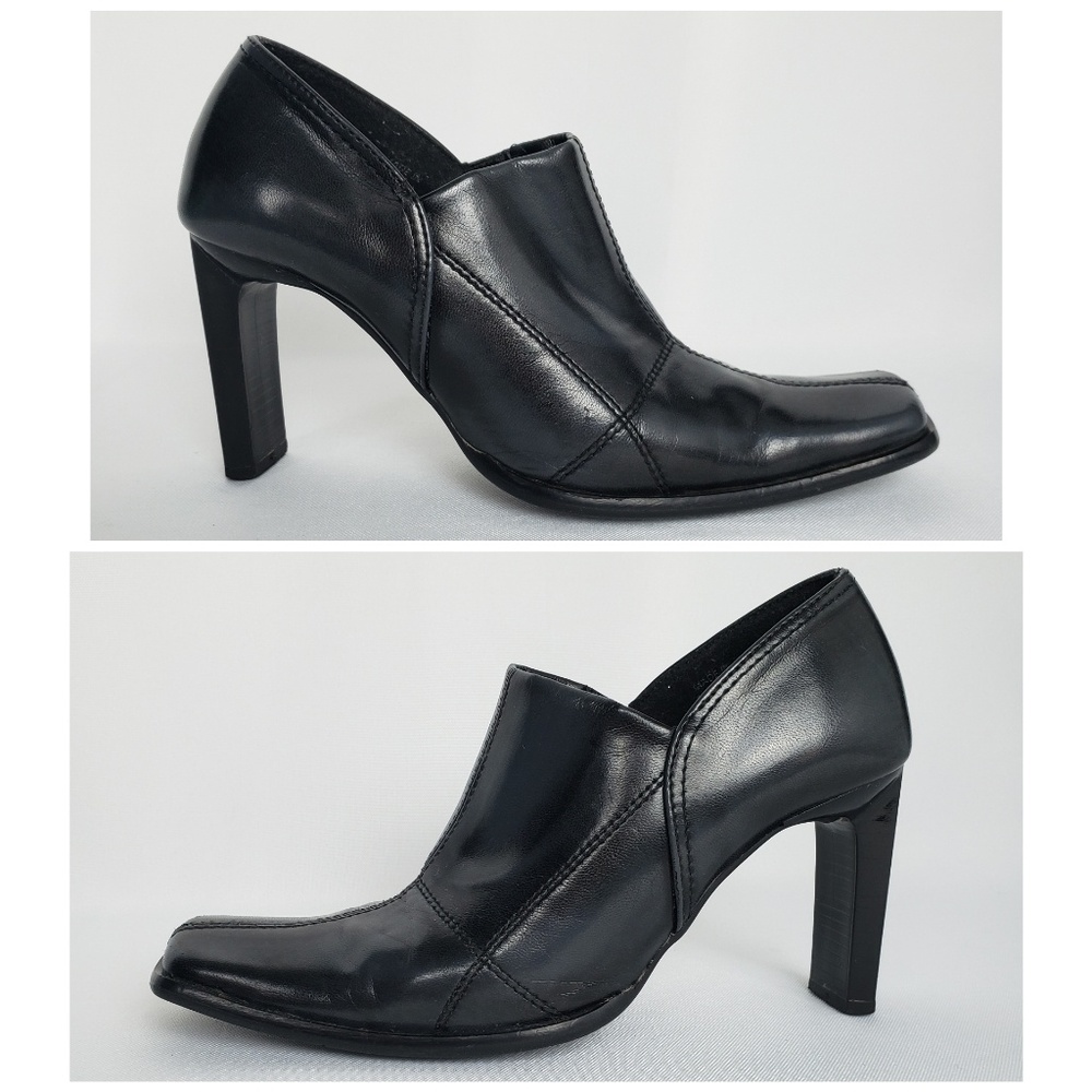 Bakers Square Toe Ankle Boot Heels, Size 7